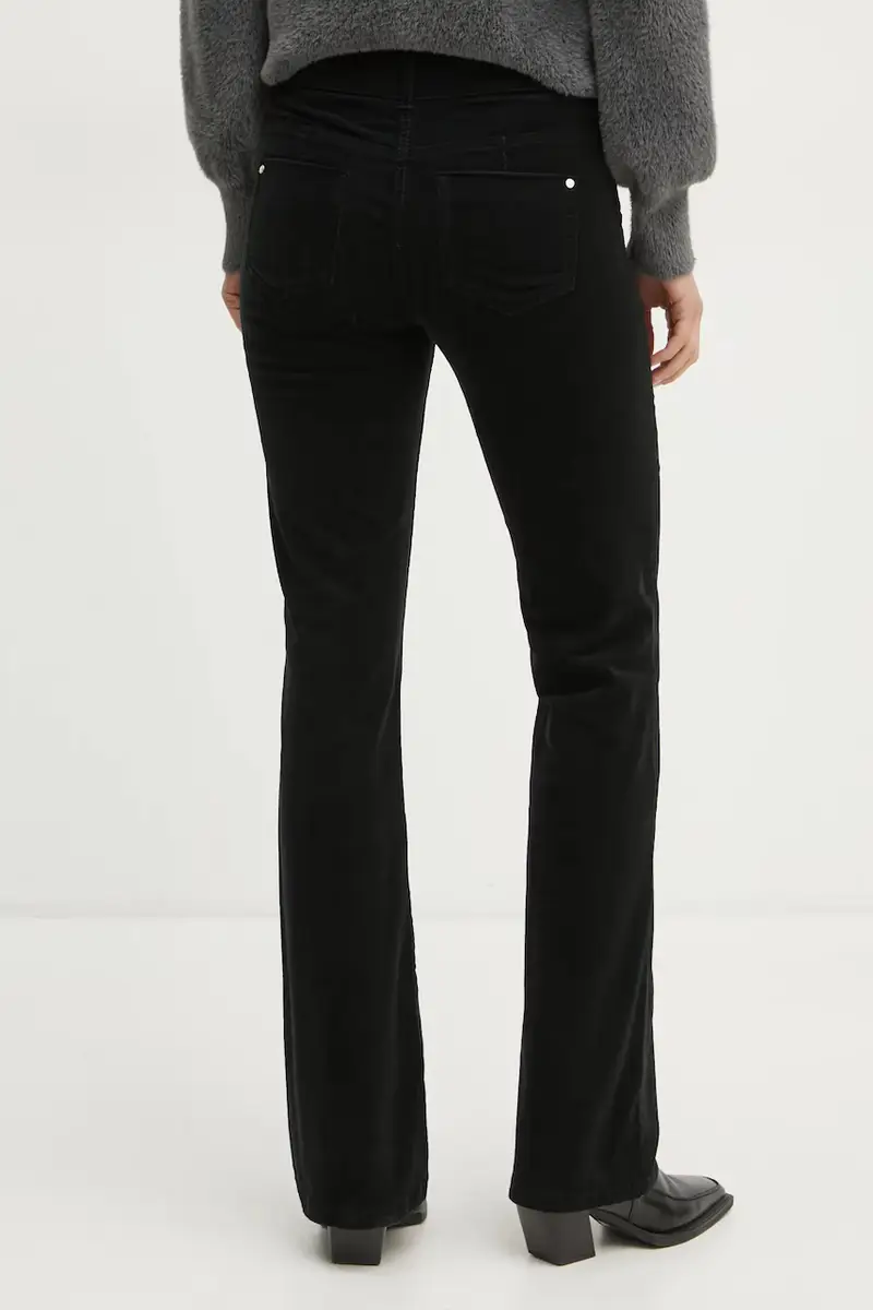 pantaloni in velluto a coste POLENO colore nero POLENO miniatura 3