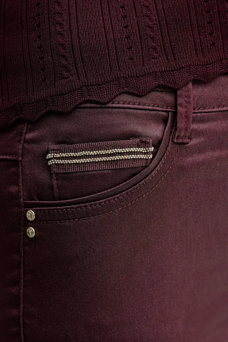 pantaloni PALONA donna colore granata PALONA miniatura 4