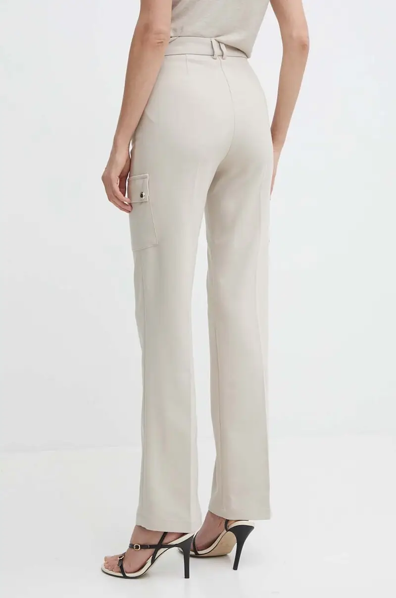 pantaloni PAZZA.F donna colore beige PAZZA.F miniatura 3