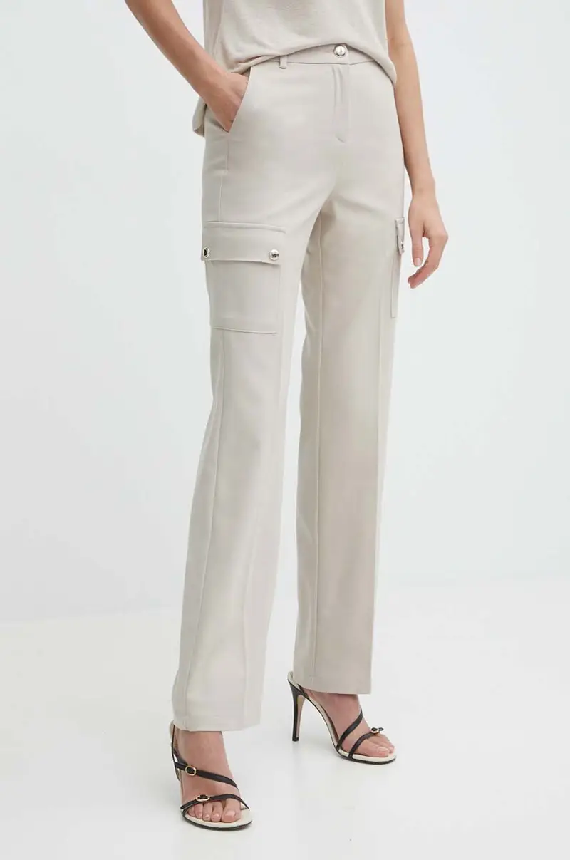 pantaloni PAZZA.F donna colore beige PAZZA.F