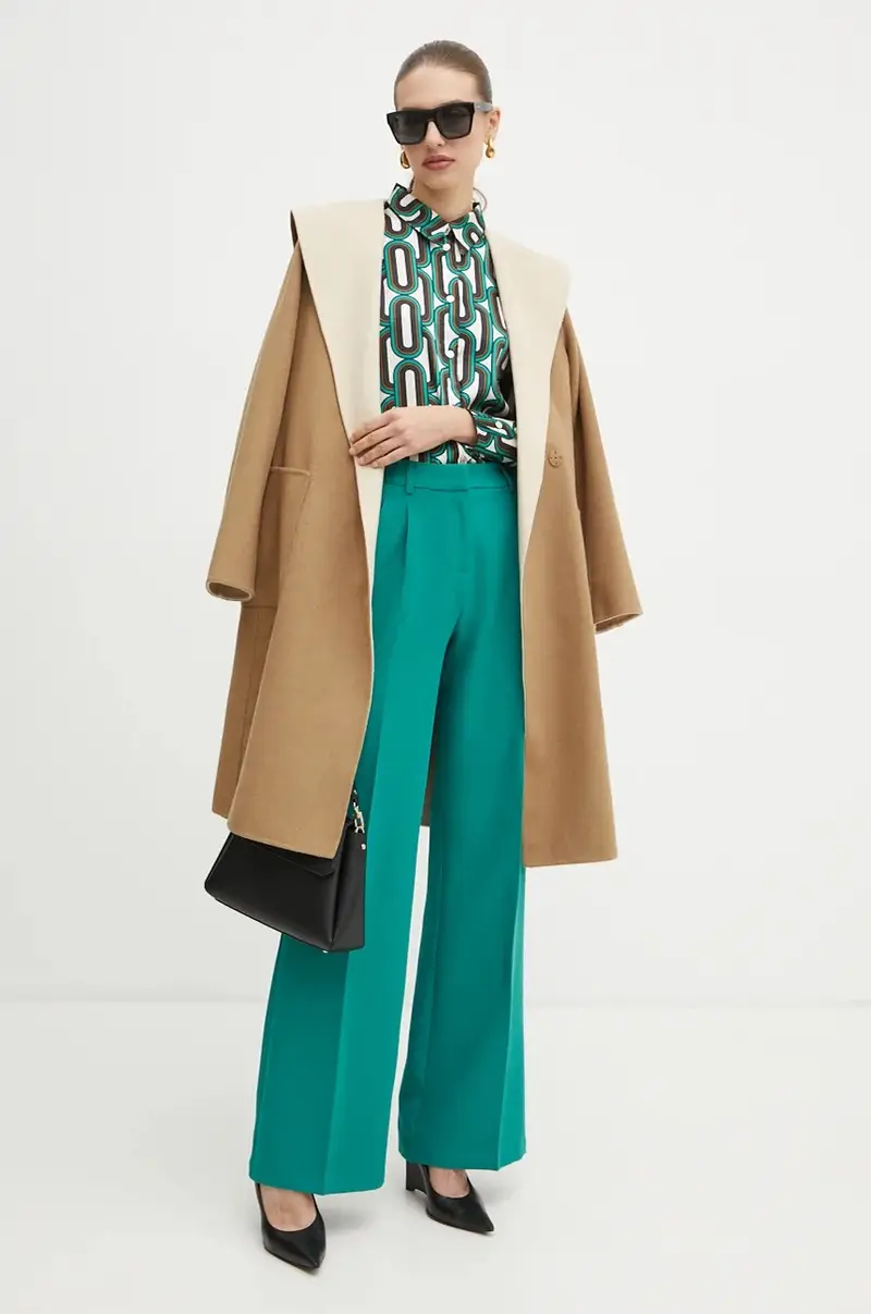 Morgan Pantaloni Turchese Donna miniatura 2