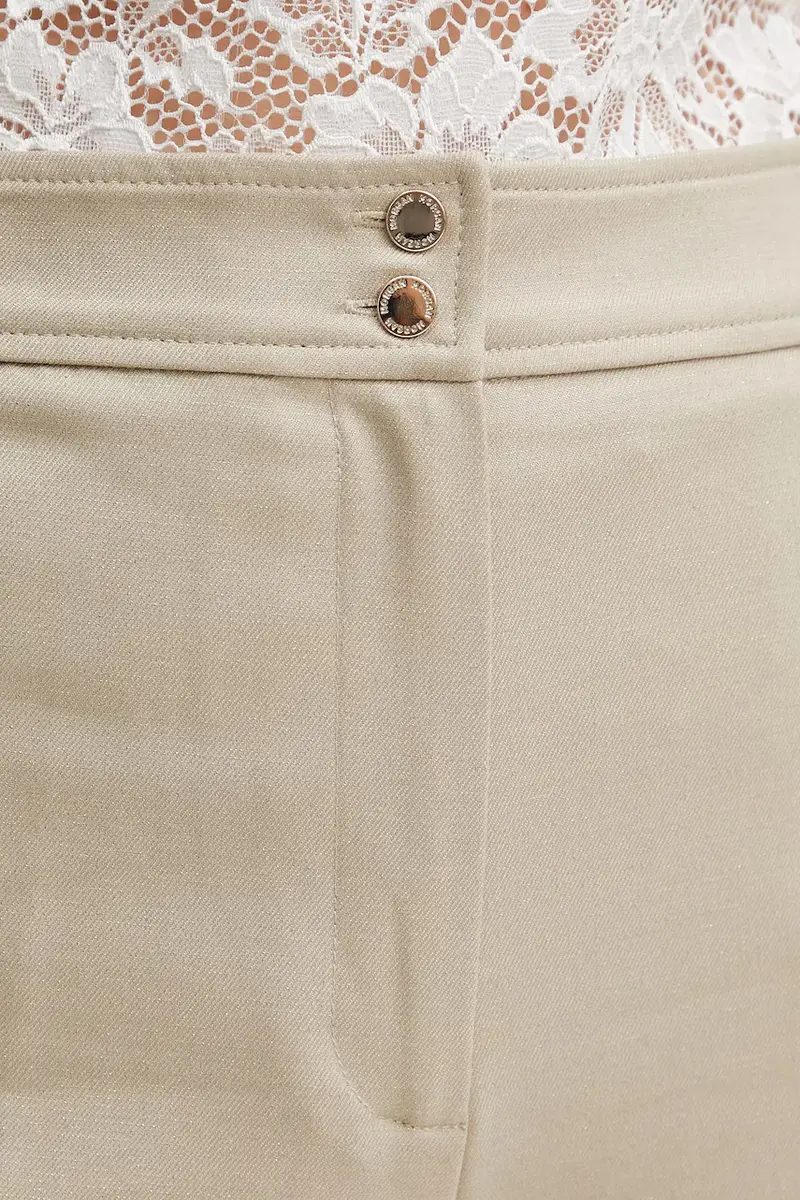 pantaloni PLUX.F donna colore beige PLUX.F miniatura 4
