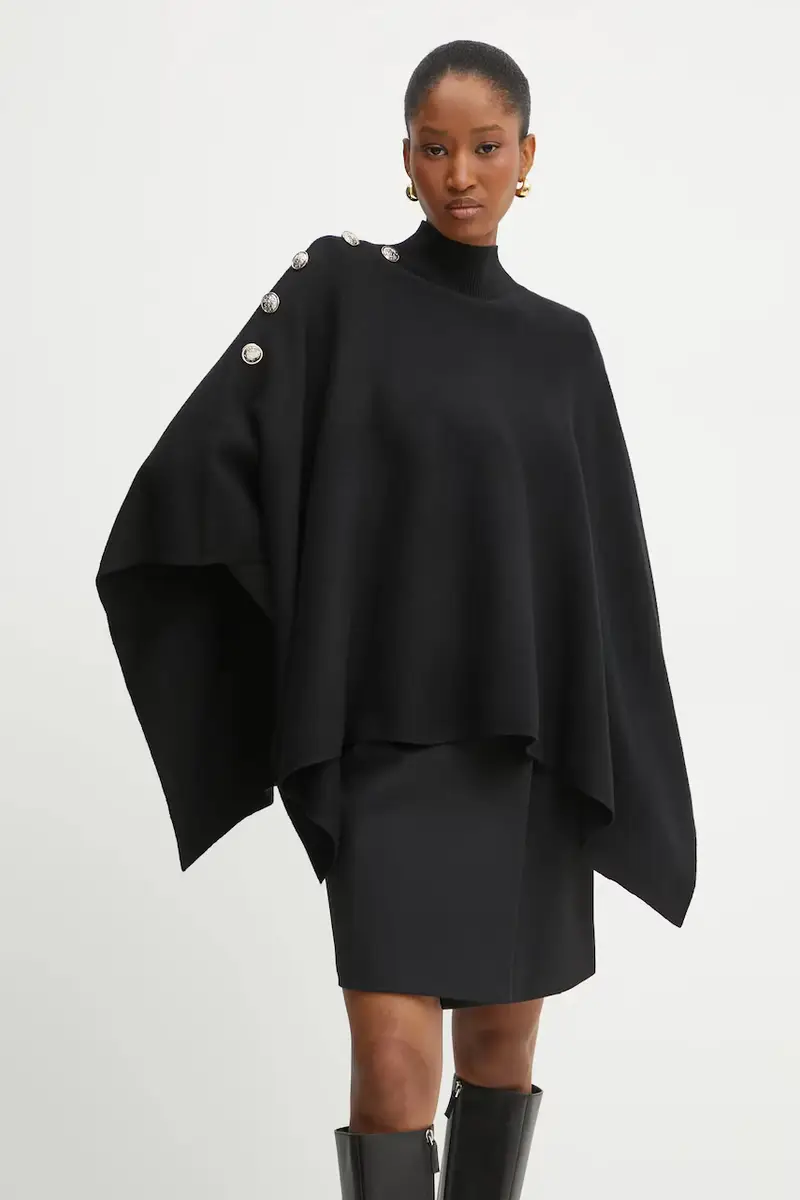 poncho 5ROUE colore nero 5ROUE