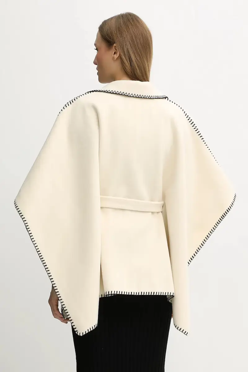 poncho colore beige 5BELCO miniatura 3