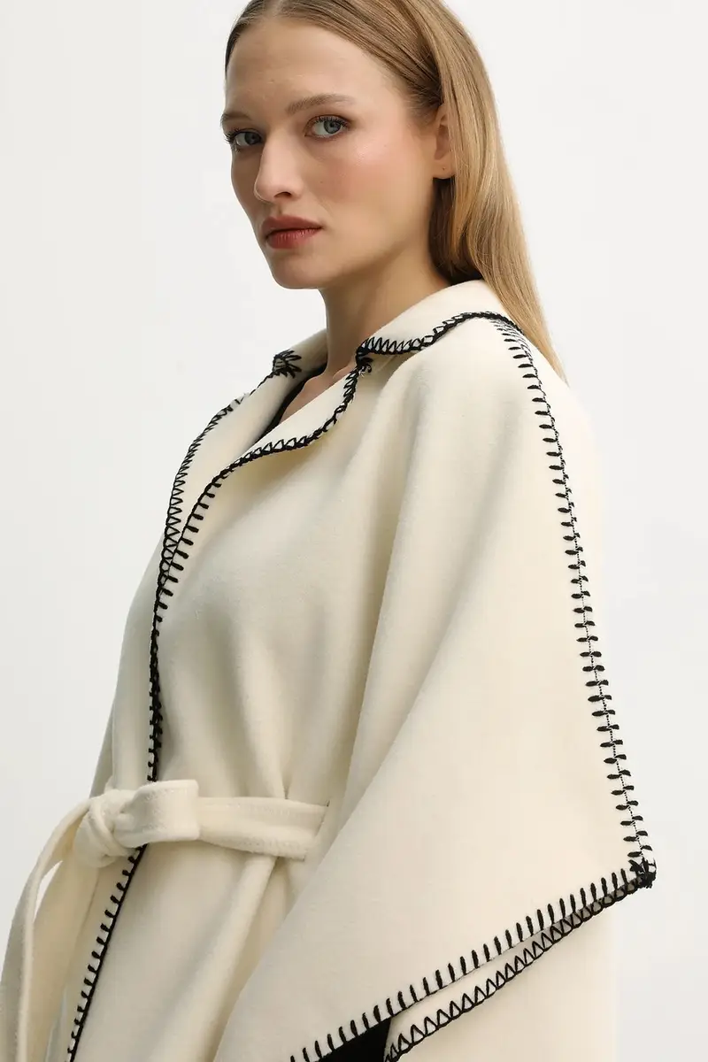 poncho colore beige 5BELCO miniatura 4