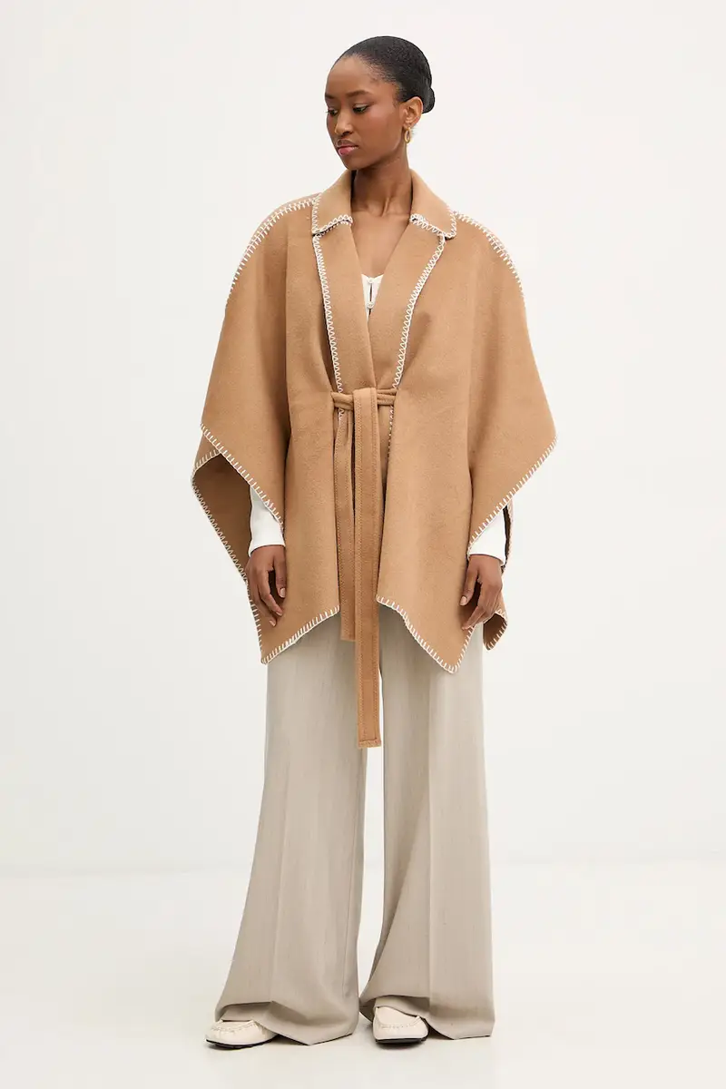 poncho colore marrone 5BELCO miniatura 2