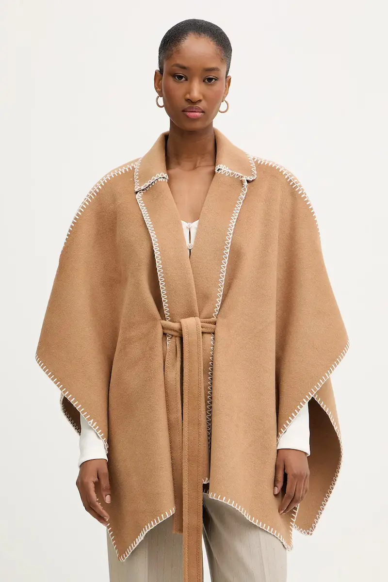 poncho colore marrone 5BELCO