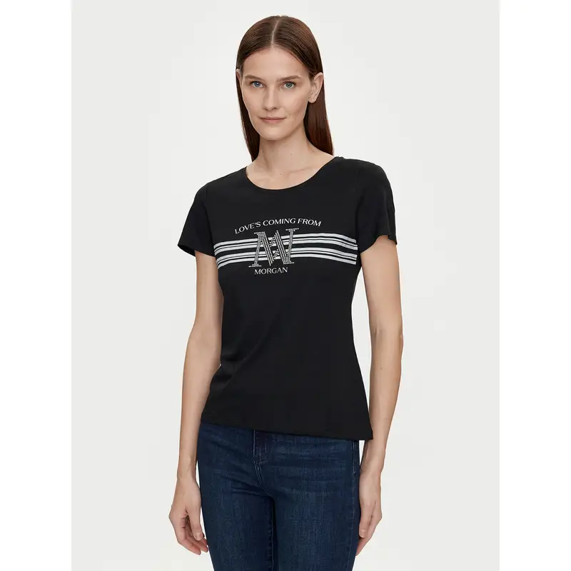 Morgan T-shirt Donna Nero 4206576