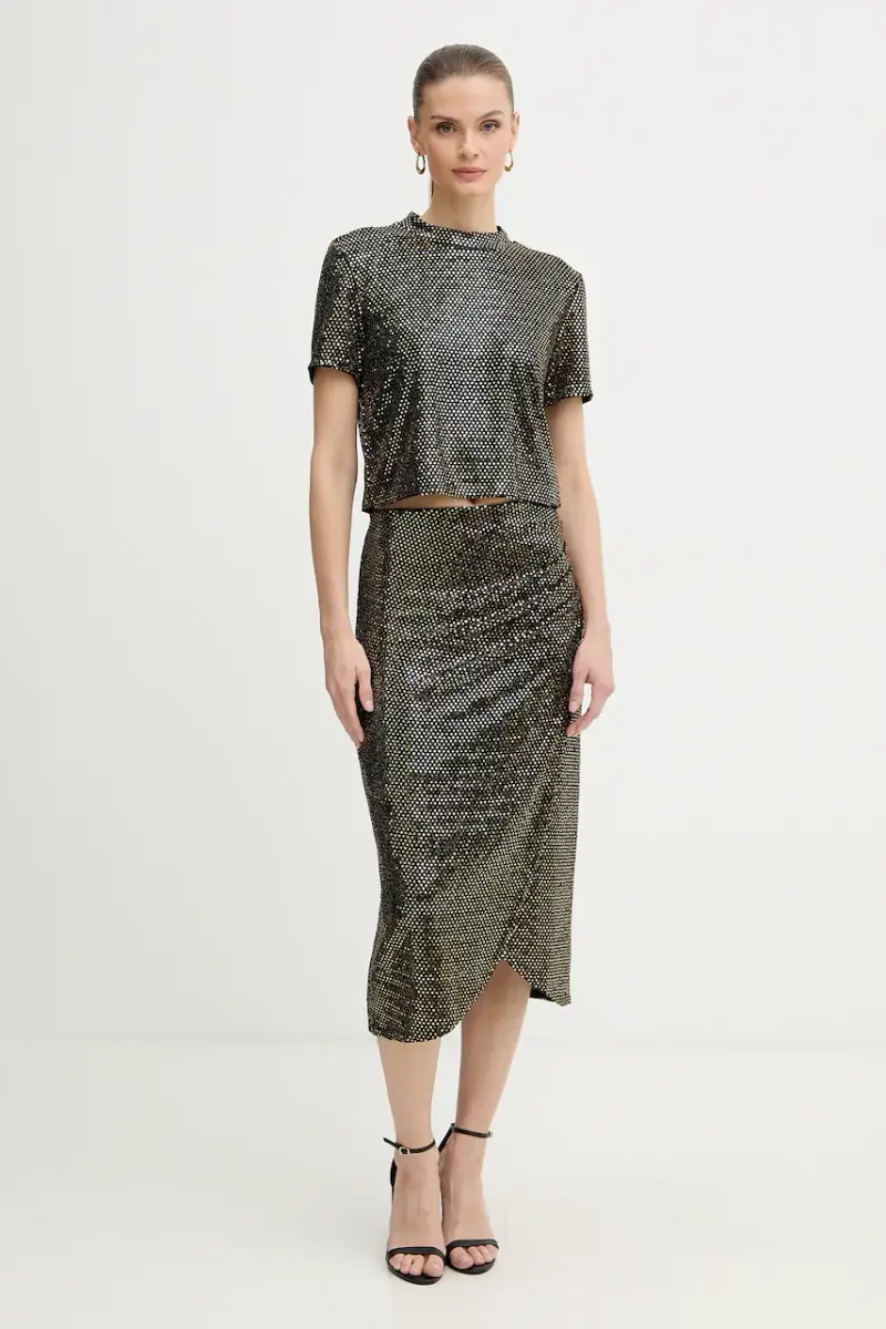 Morgan T-shirt Donna Nero 3920867 miniatura 2