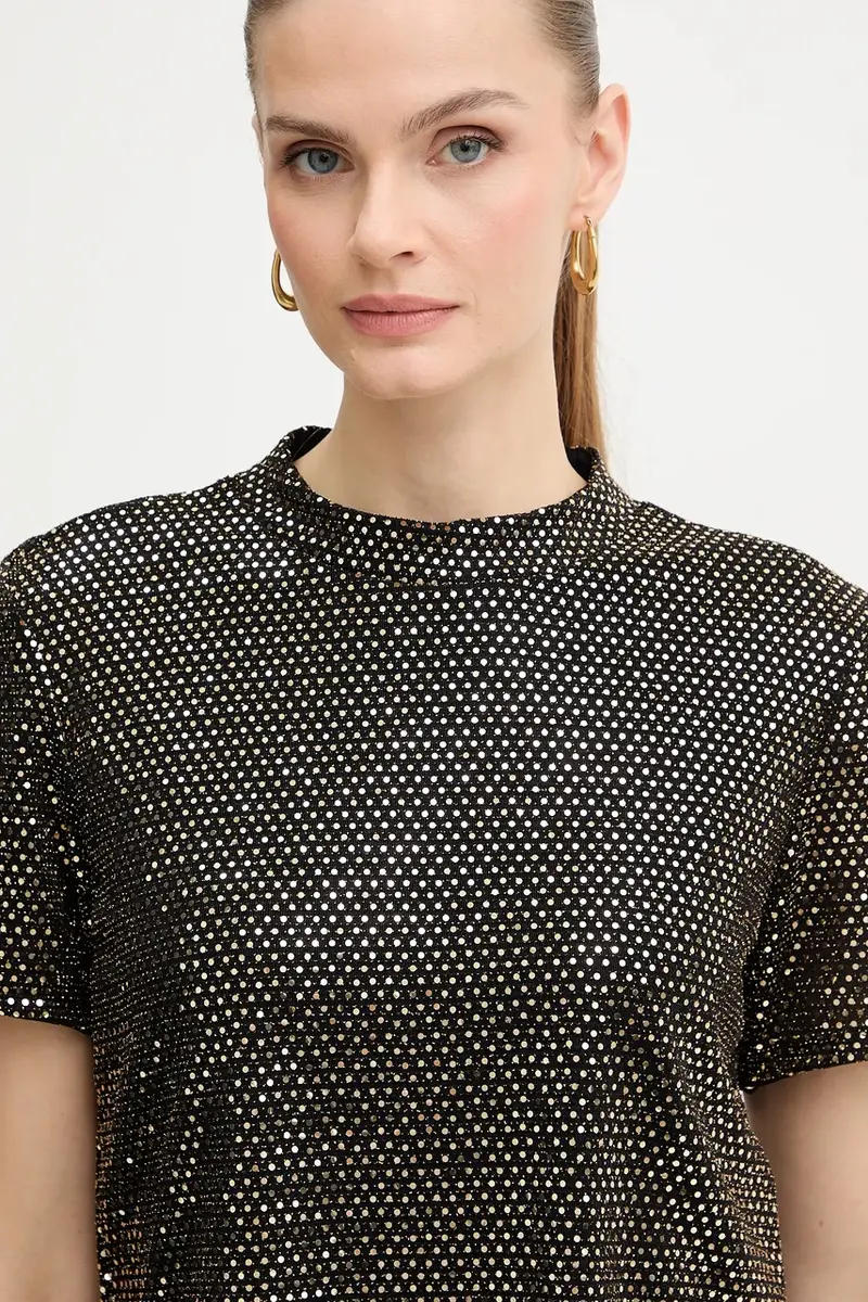 Morgan T-shirt Donna Nero 3920867 miniatura 4