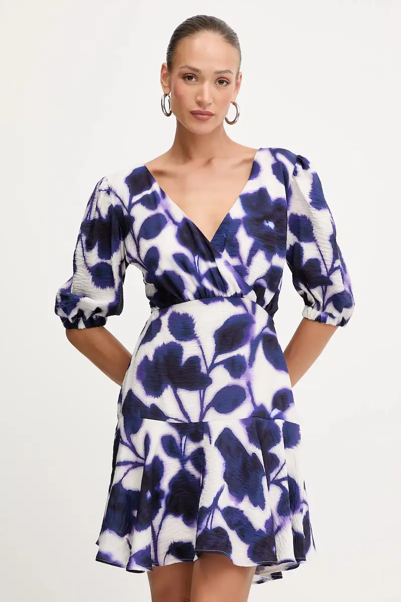 vestito colore blu navy RINER.F miniatura 3