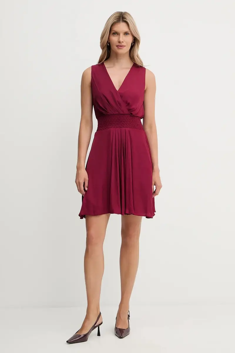 vestito colore granata RANAKA miniatura 2