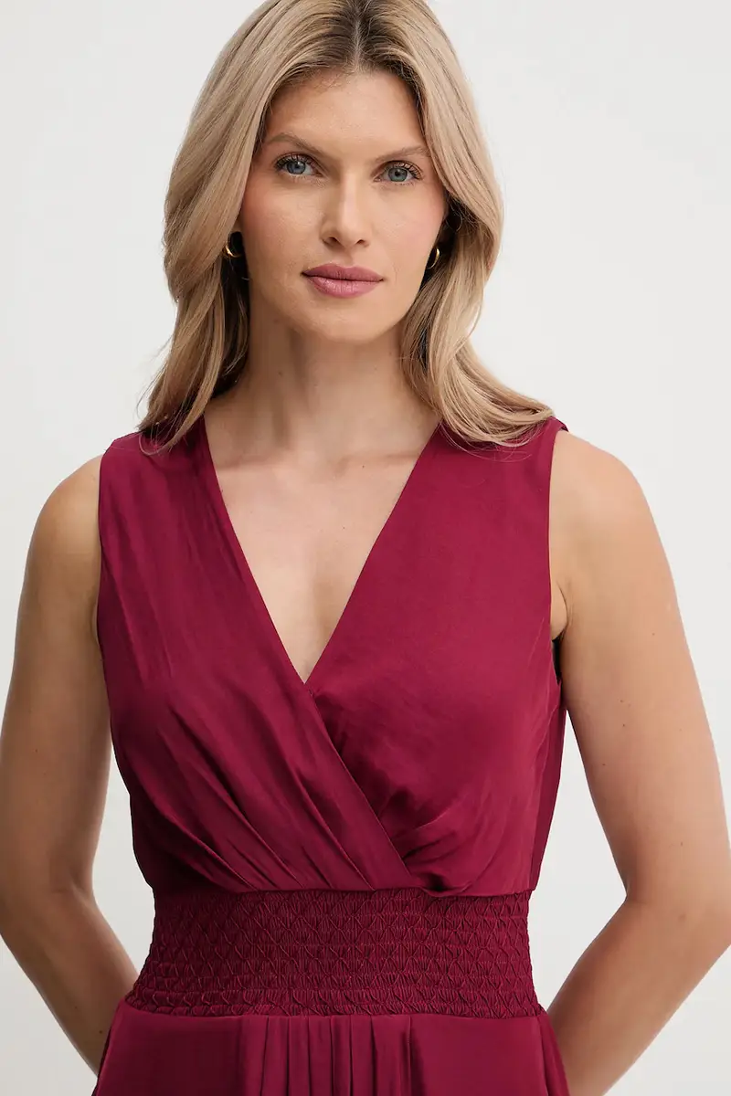 vestito colore granata RANAKA miniatura 4