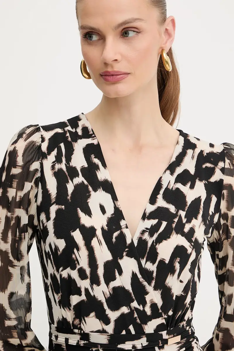 vestito colore marrone RITA miniatura 4