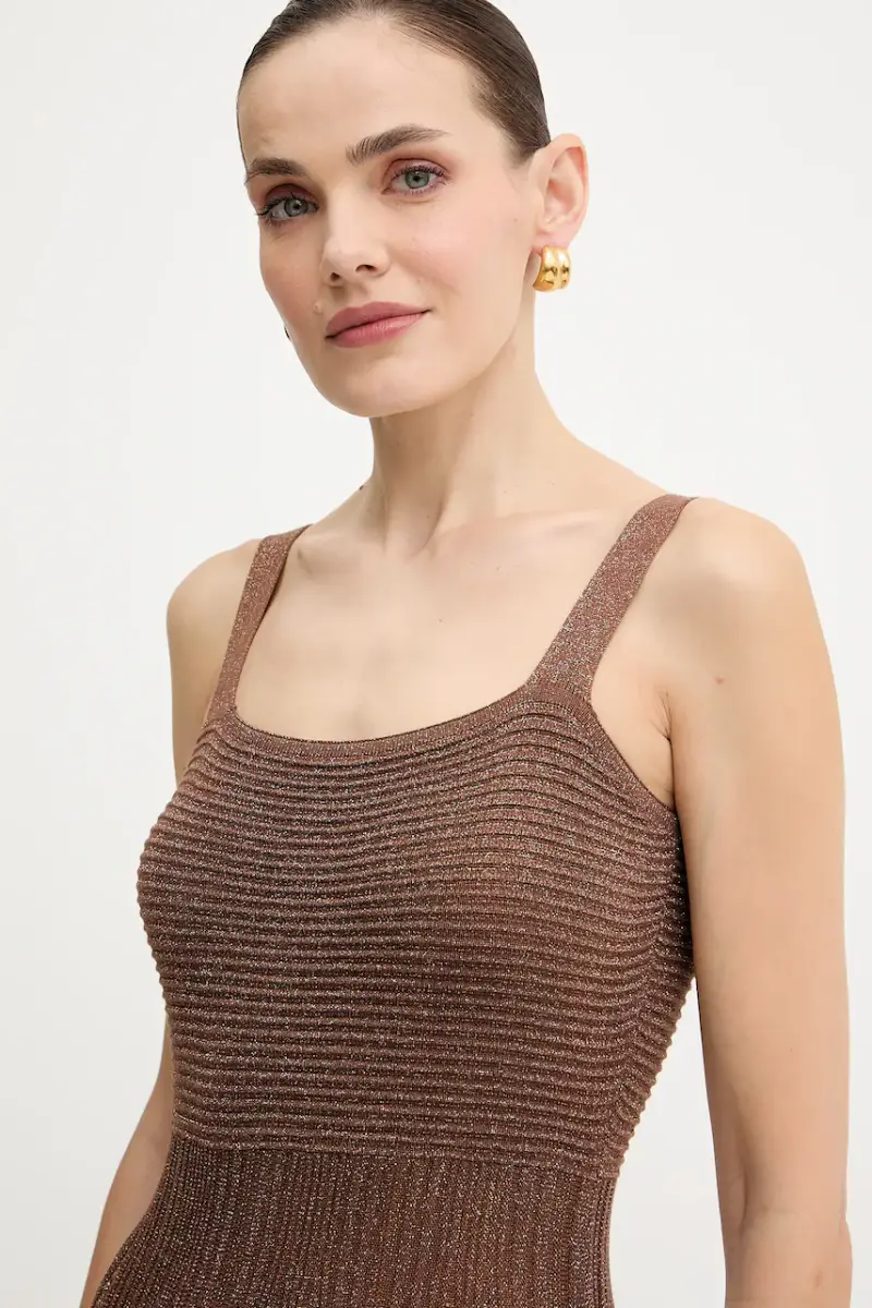 vestito colore marrone RMARMAI miniatura 4