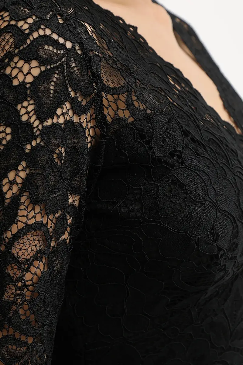 vestito colore nero RENEE miniatura 5