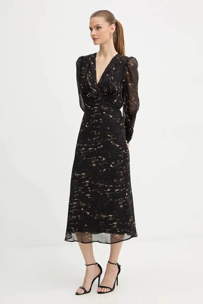 vestito colore nero ROOD.F miniatura 3