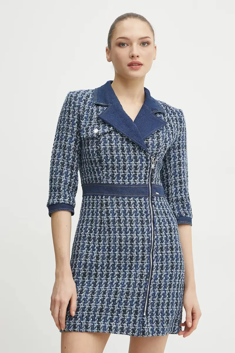 vestito con aggiunta di lana RETTI colore blu RETTI