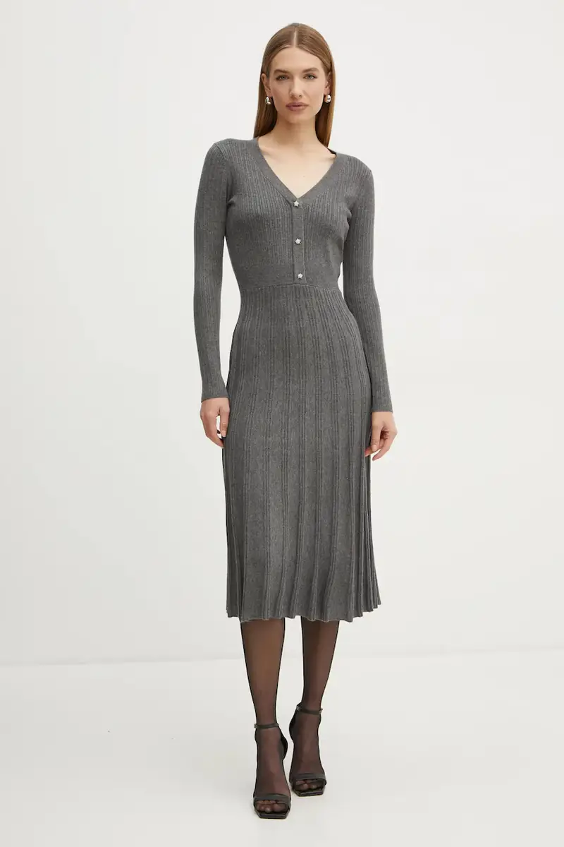 vestito con aggiunta di lana RMFRED colore grigio RMFRED miniatura 2