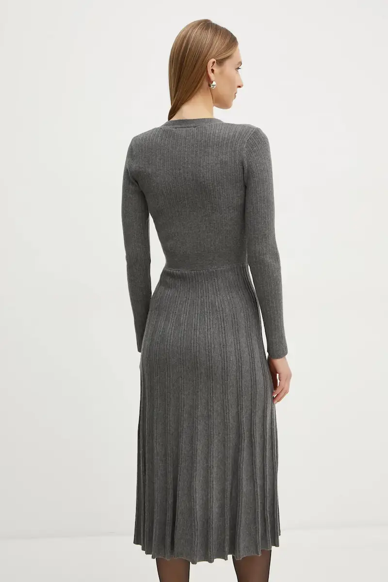 vestito con aggiunta di lana RMFRED colore grigio RMFRED miniatura 3