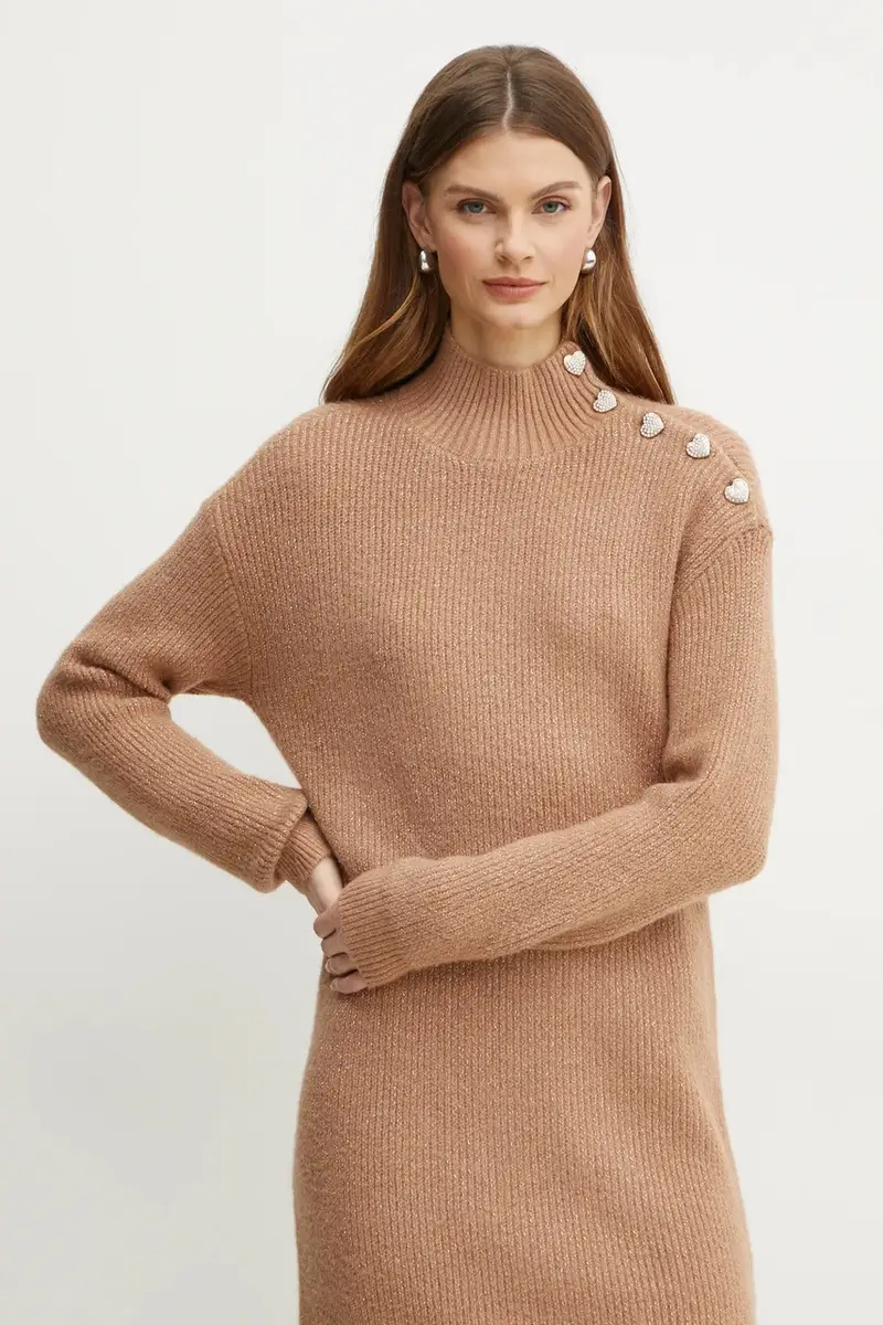 vestito con aggiunta di lana RMSTORI Marrone miniatura 4