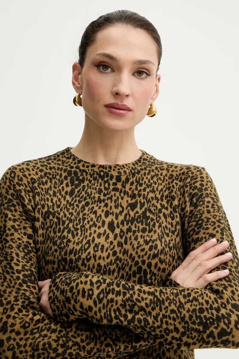 vestito con aggiunta di lana Verde miniatura 4