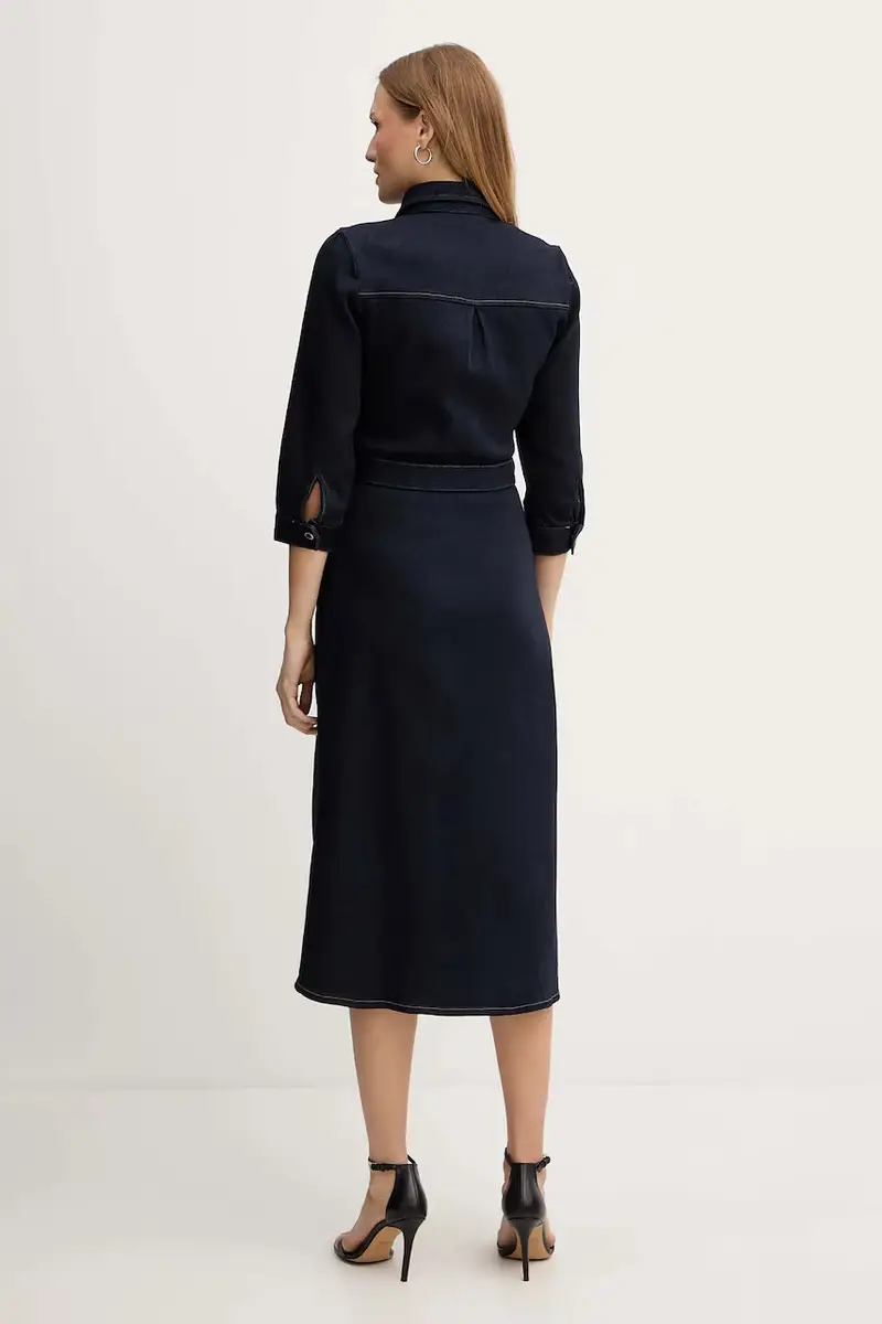 vestito di jeans colore blu navy RJEANA miniatura 3