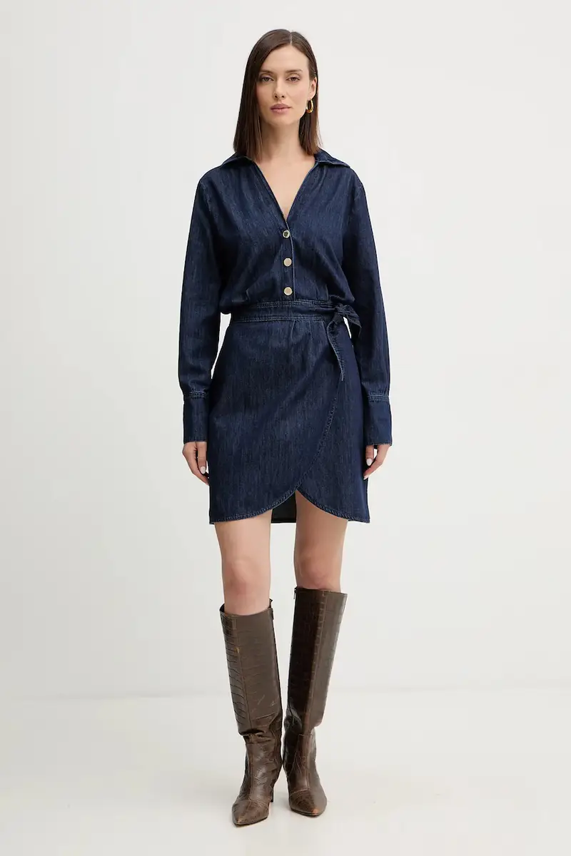 vestito di jeans colore blu RICK miniatura 2