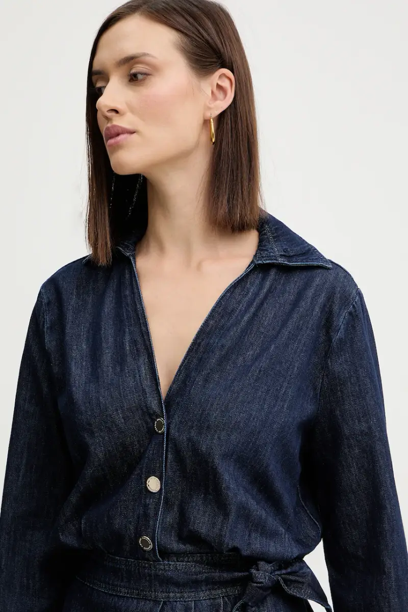 vestito di jeans colore blu RICK miniatura 4