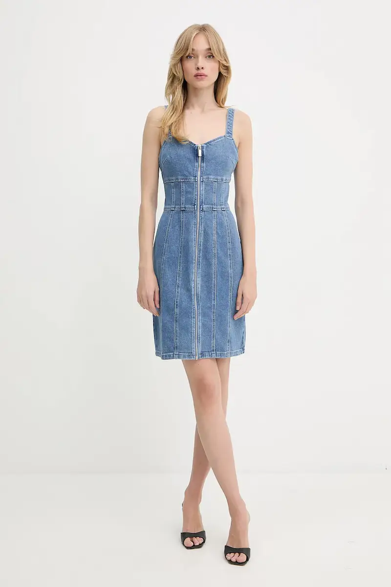 vestito di jeans colore blu RSTRAP miniatura 2