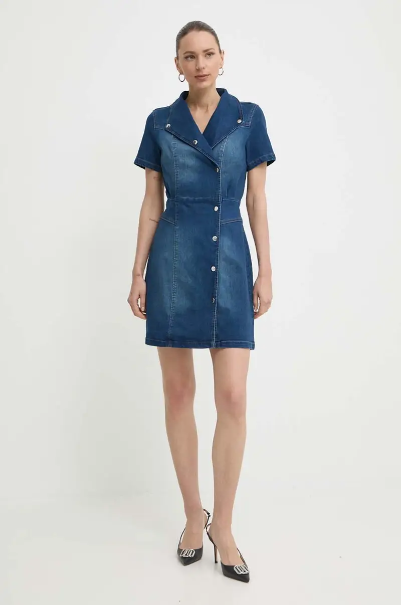 vestito di jeans REIMS colore blu REIMS miniatura 2