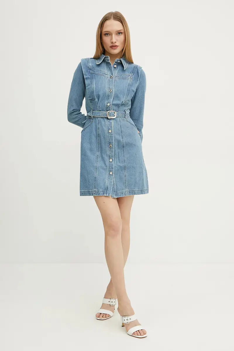 vestito di jeans RICOLI colore blu RICOLI miniatura 2