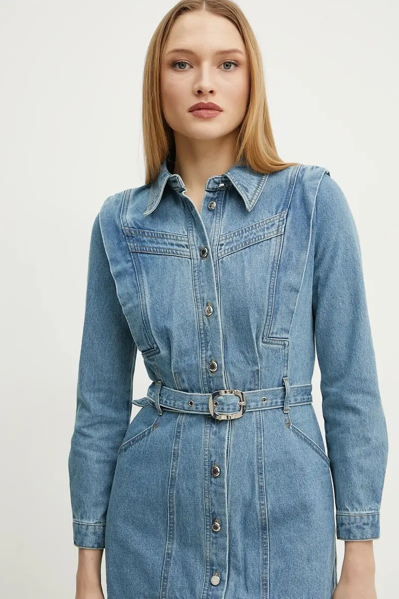 vestito di jeans RICOLI colore blu RICOLI miniatura 4