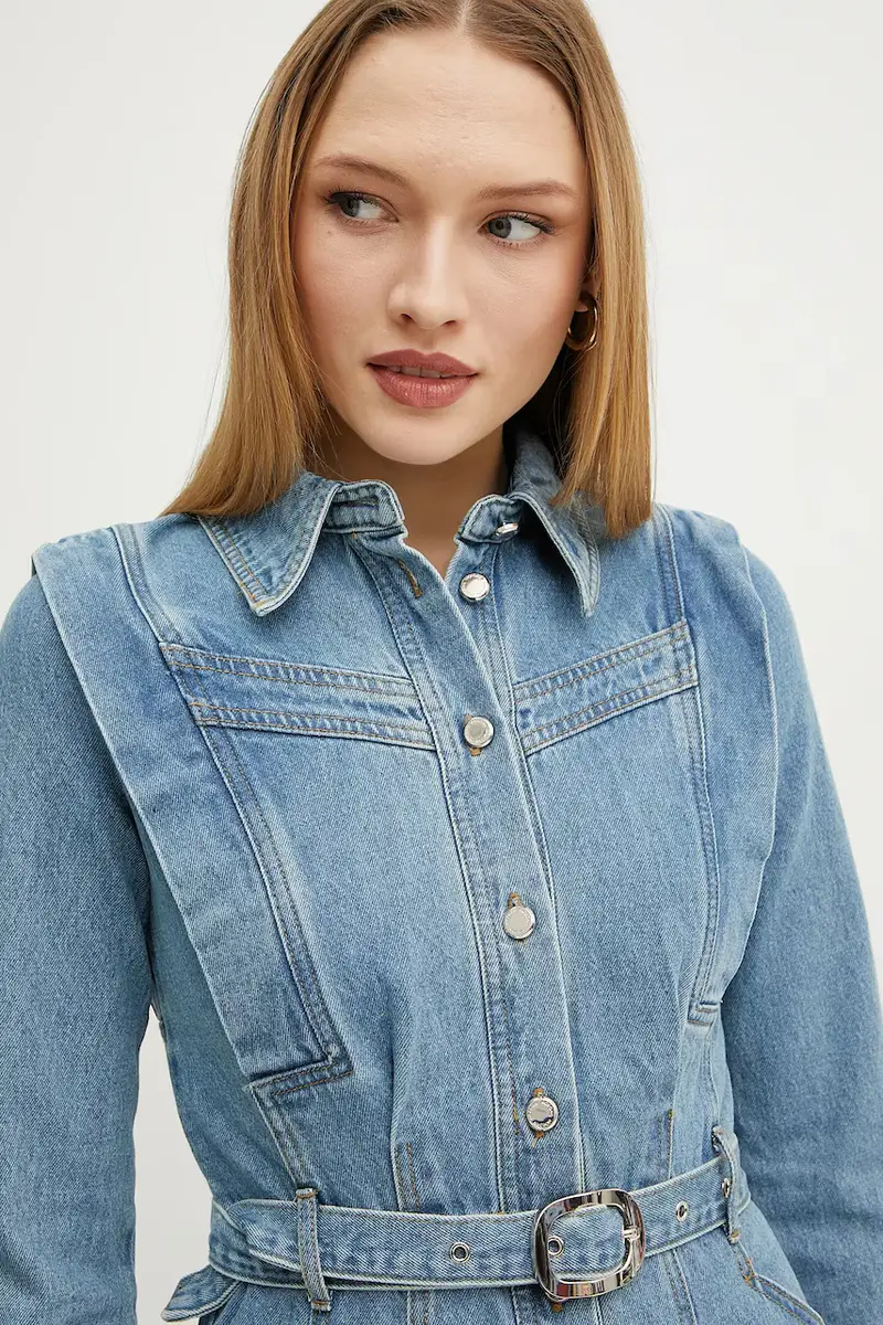 vestito di jeans RICOLI colore blu RICOLI miniatura 5