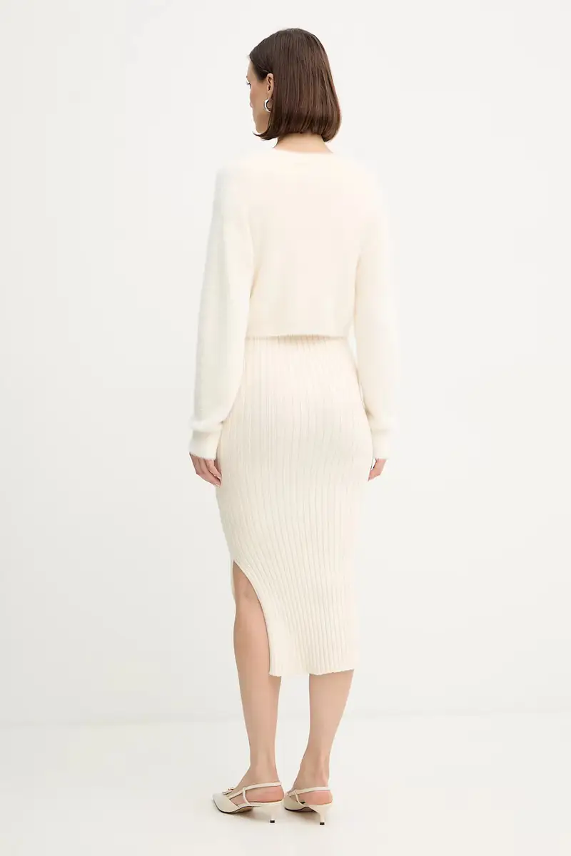 vestito e kardigan colore beige RMORILO miniatura 3