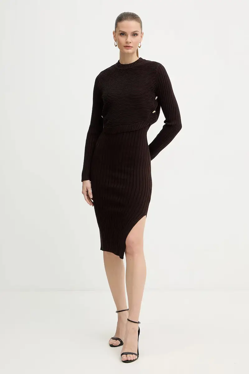 vestito e maglione colore marrone RMOMO miniatura 2