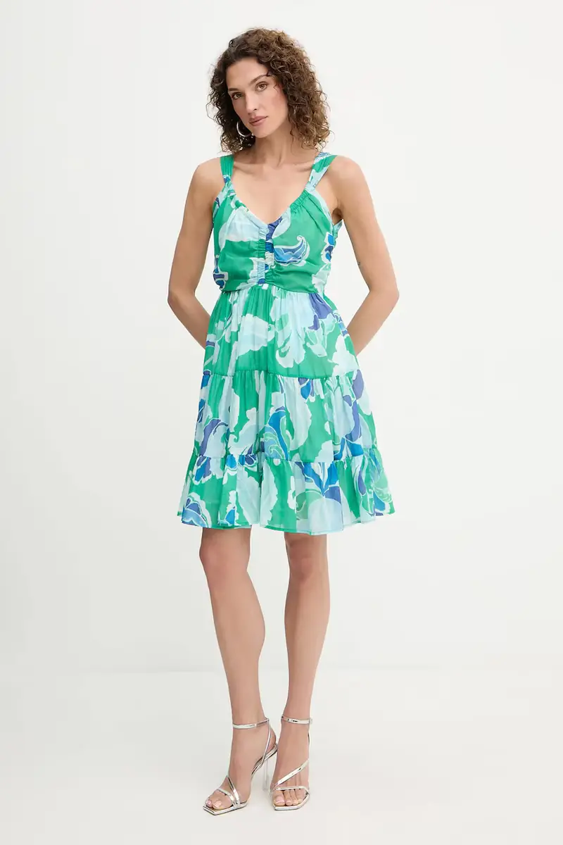 vestito in cotone colore verde RAVEL.F