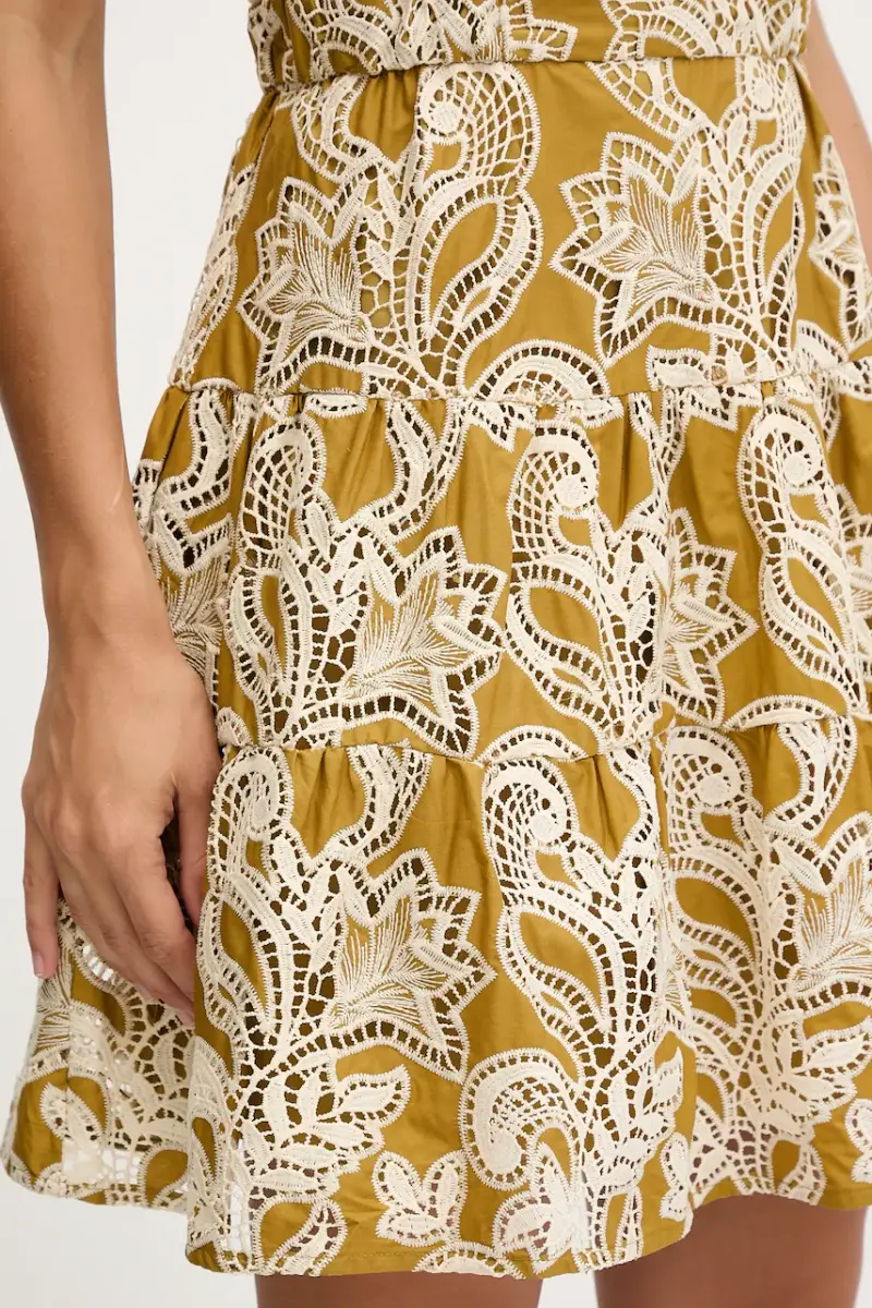 vestito in cotone Verde miniatura 5