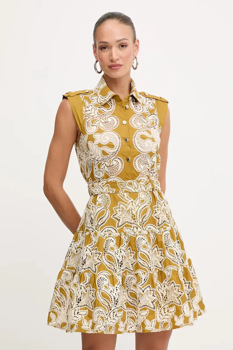 vestito in cotone Verde