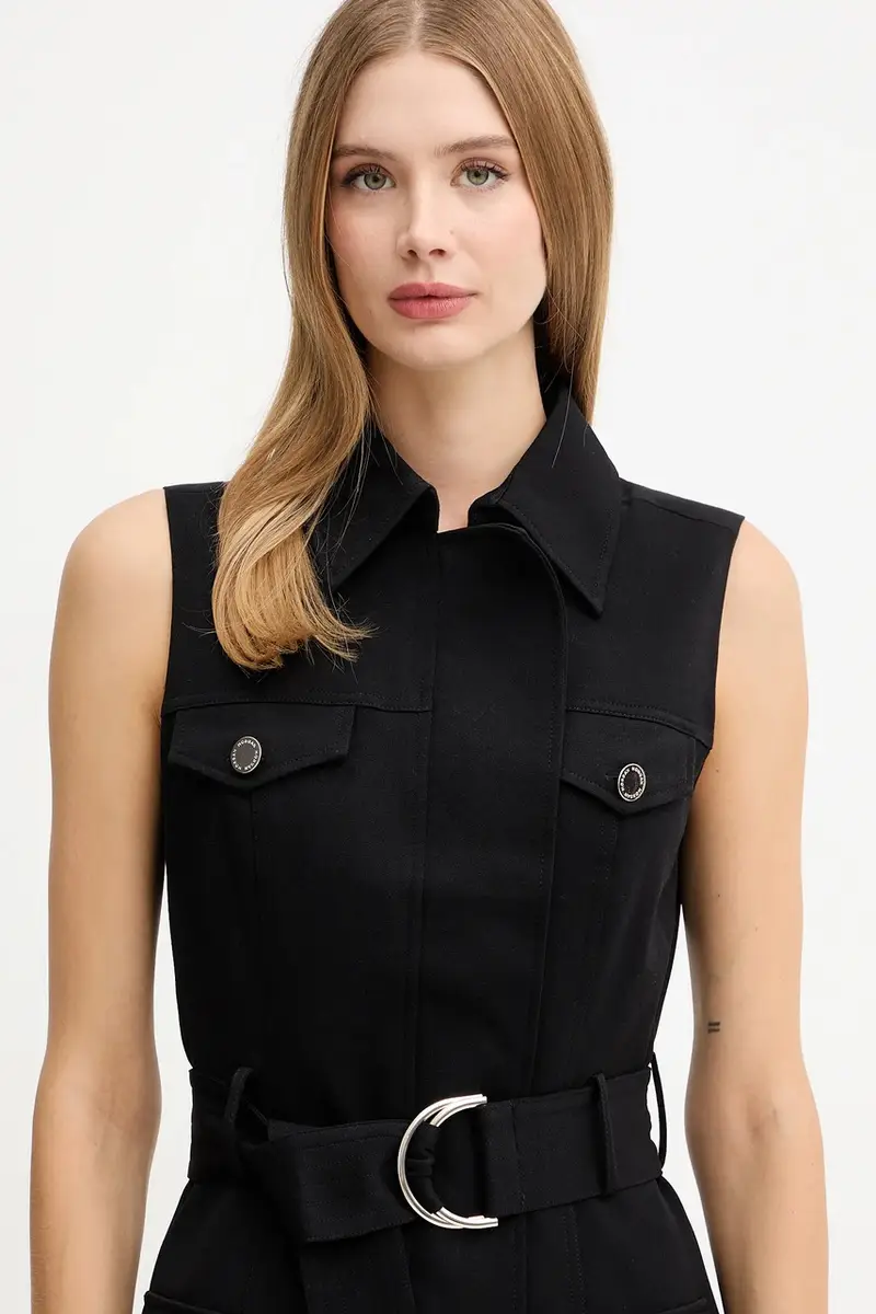 vestito RAFIK colore beige RAFIK Nero miniatura 4