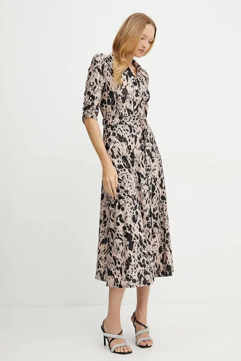 vestito RAKEL colore beige RAKEL miniatura 3