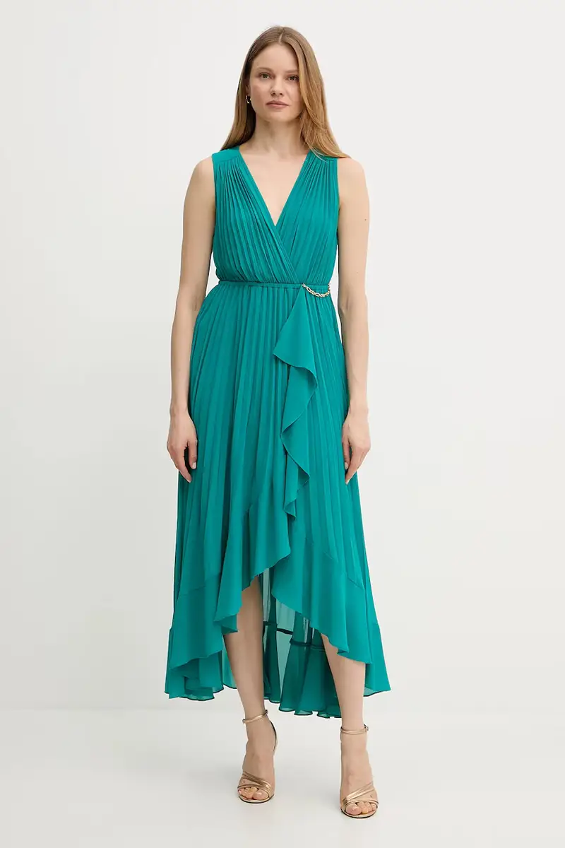 vestito ROSYTA colore verde ROSYTA Turchese miniatura 3