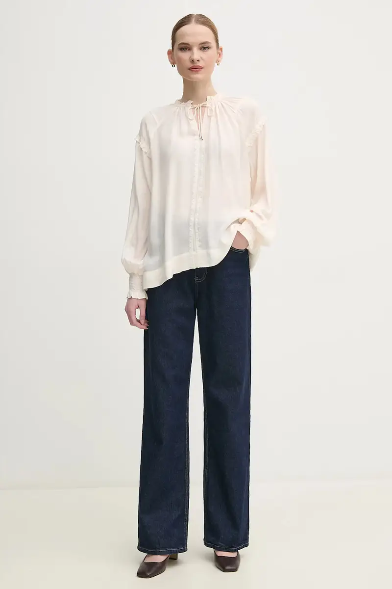 camicetta donna colore beige 168140 miniatura 2