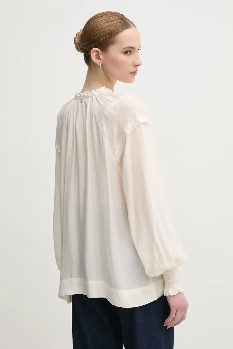 camicetta donna colore beige 168140 miniatura 3