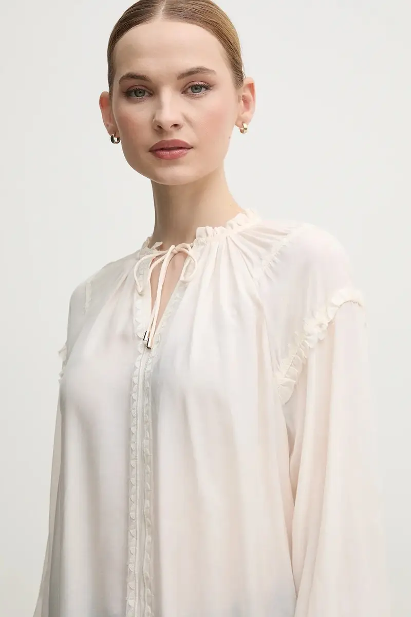 camicetta donna colore beige 168140 miniatura 4