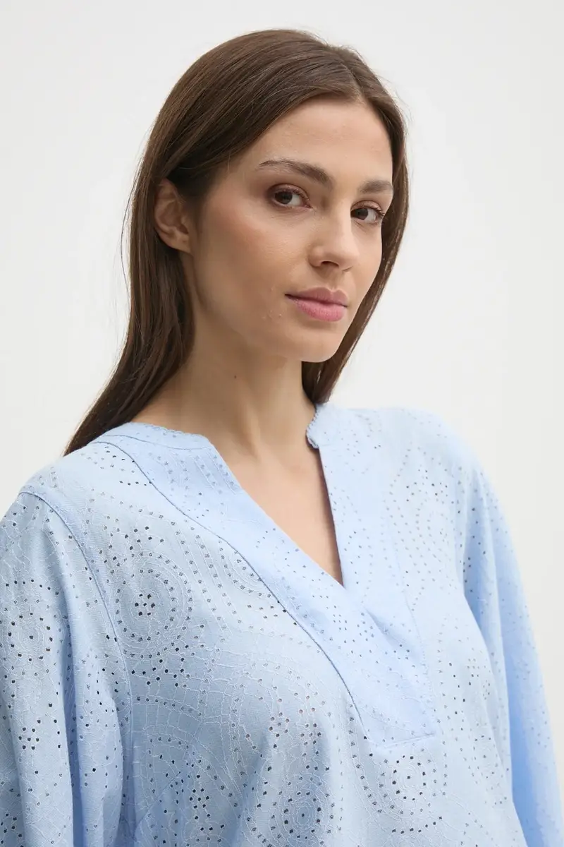 camicetta donna colore blu 169430 miniatura 4