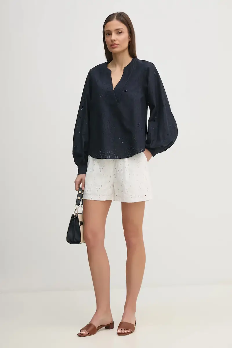 camicetta donna colore blu navy 169430 miniatura 2