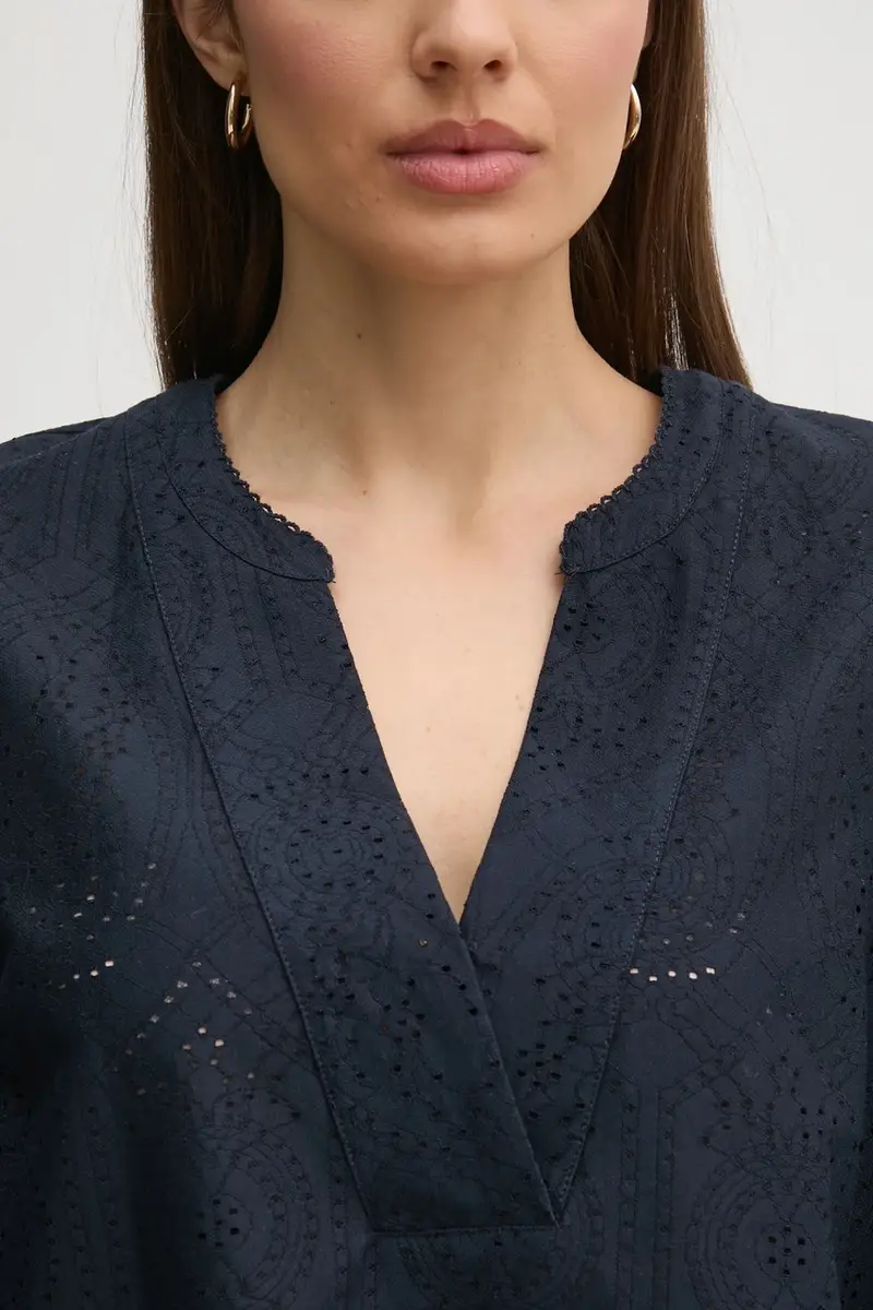 camicetta donna colore blu navy 169430 miniatura 5