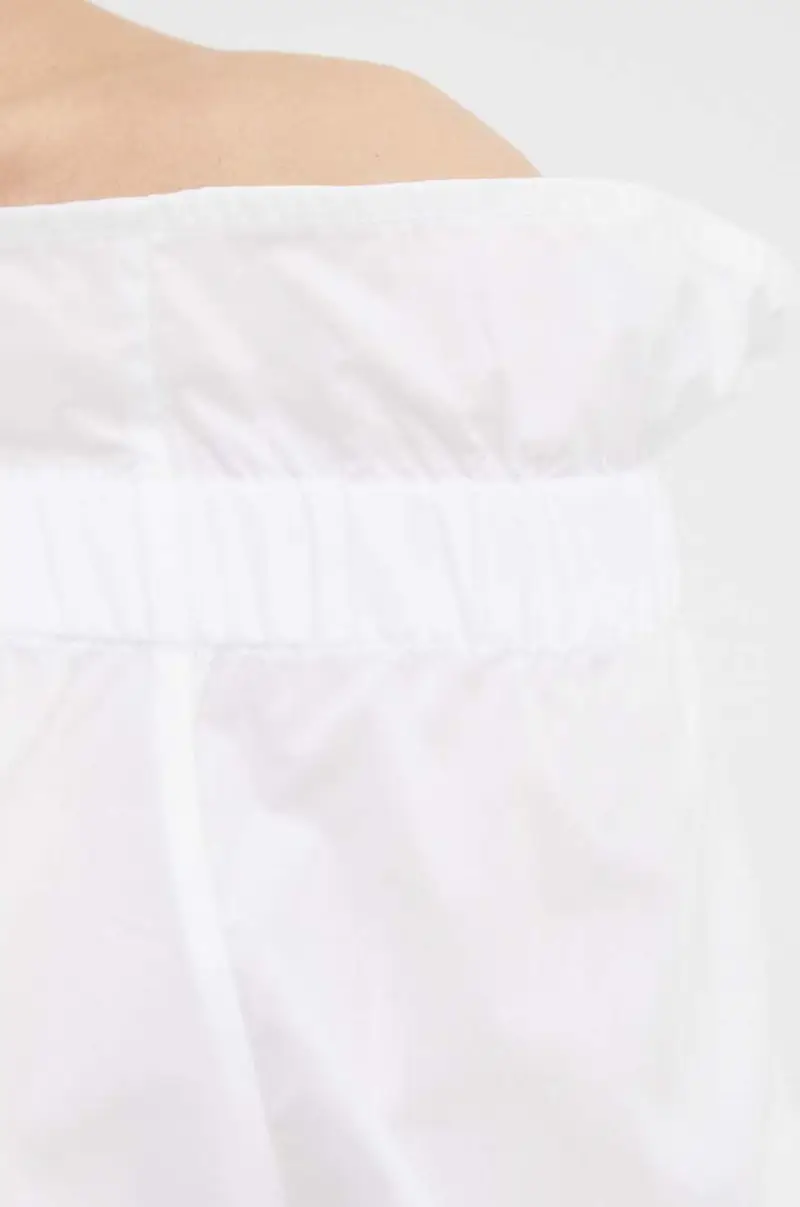 camicetta in cotone donna colore bianco miniatura 5