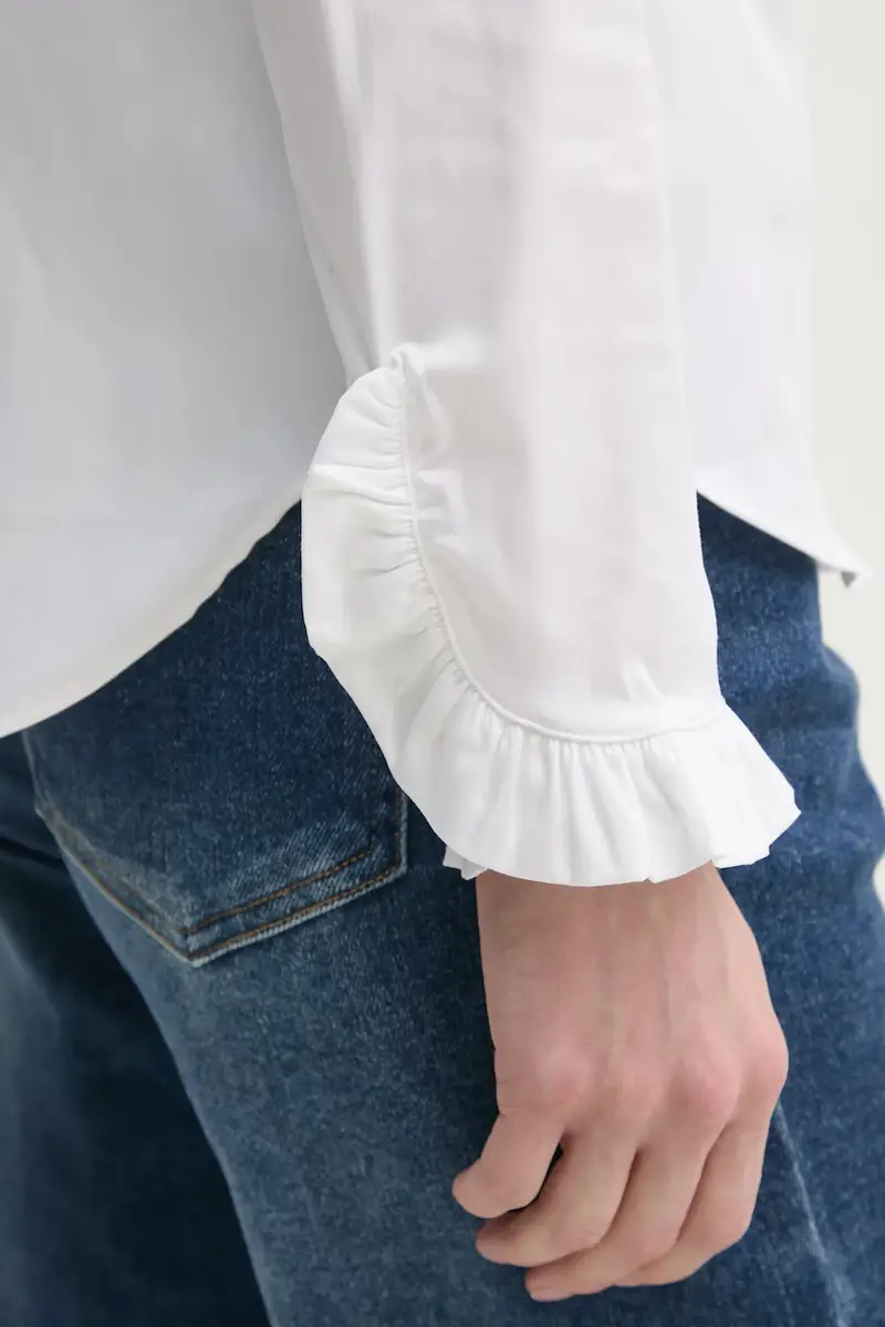 camicia donna colore beige 144070 Bianco miniatura 5